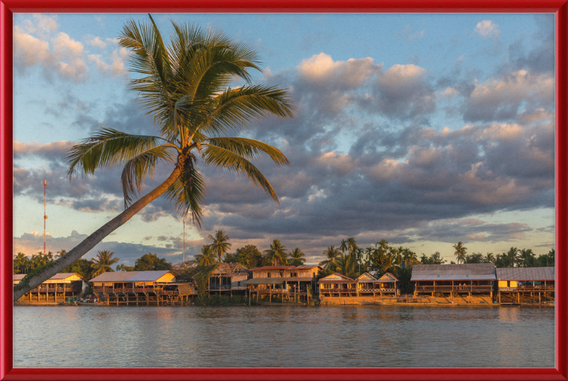 River bank of Don Khon - Great Pictures Framed