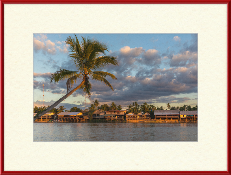 River bank of Don Khon - Great Pictures Framed