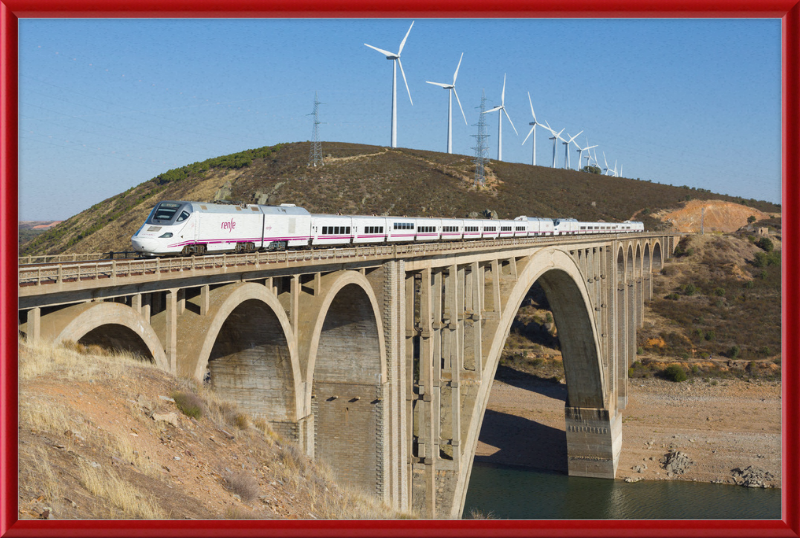 RENFE Class 730 Martin Gil Viaduct - Great Pictures Framed