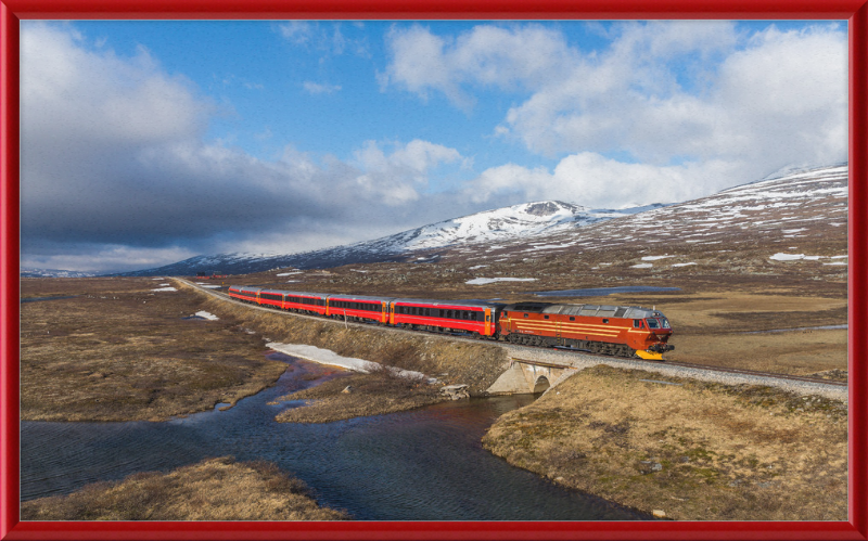 NSB Di 4 Nattog Saltfjellet - Great Pictures Framed