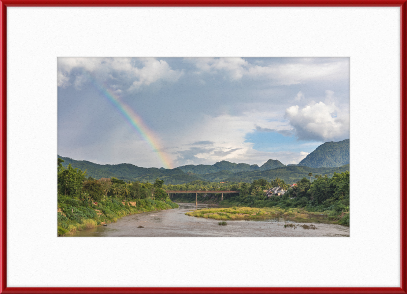 The Old Bridge of Luang Prabang, Laos - Great Pictures Framed