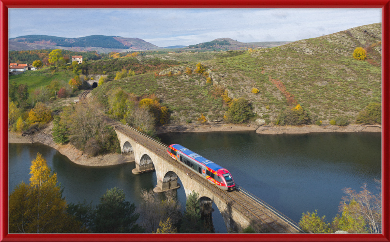 SNCF X73500 La Bastide Saint-Laurent - Villefort - Great Pictures Framed