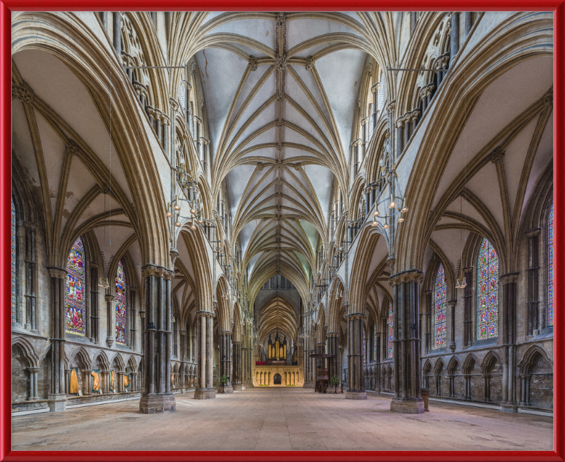 Lincoln Cathedral Nave 1, Lincolnshire, UK - Great Pictures Framed