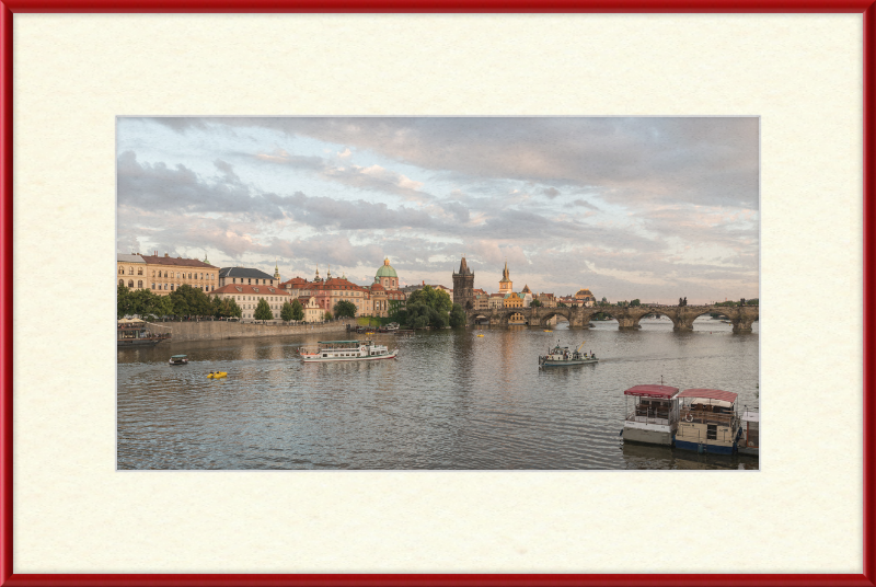 North View of Charles Bridge from Mánesův Most, Prague - Great Pictures Framed