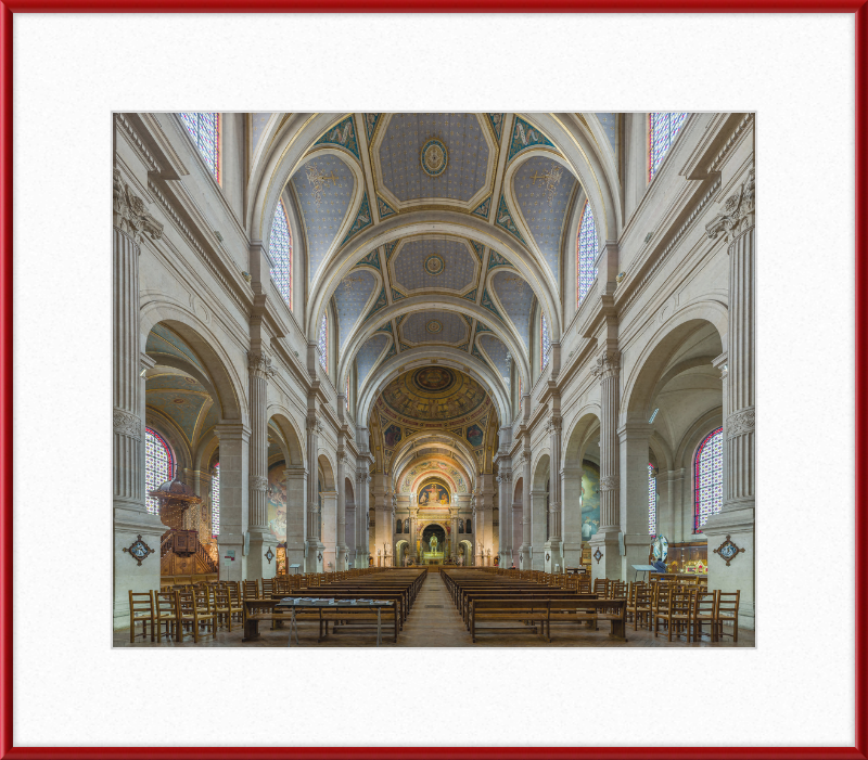 Inside the Church of Saint-François-Xavier - Great Pictures Framed