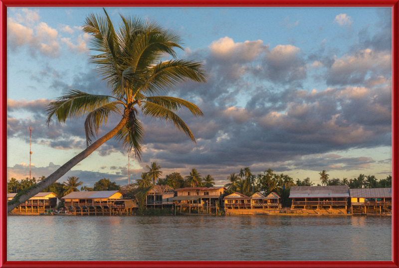 River bank of Don Khon - Great Pictures Framed