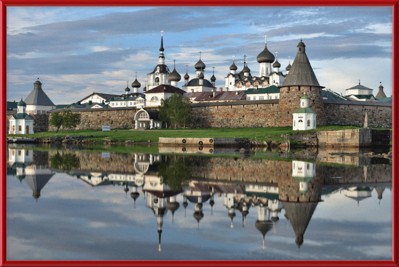 Fortress Wall and Domes of the Cathedrals of the Solovetsky Monastery - Great Pictures Framed