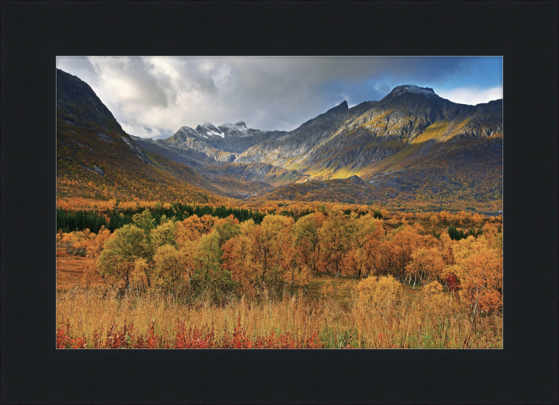 Autumn Landscape near Gullesfjordbotn, Hinnøya - Great Pictures Framed