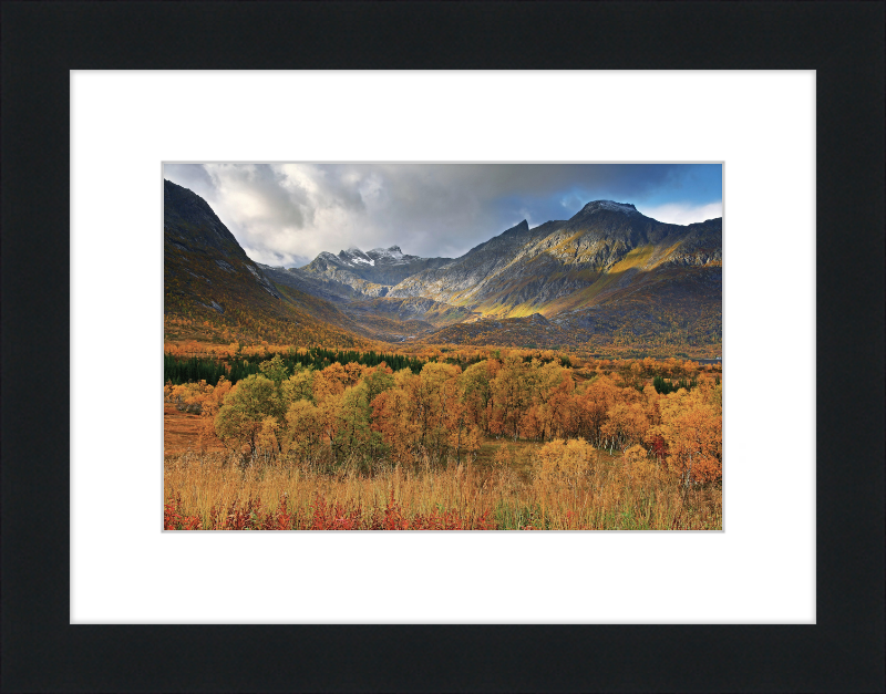 Autumn Landscape near Gullesfjordbotn, Hinnøya - Great Pictures Framed