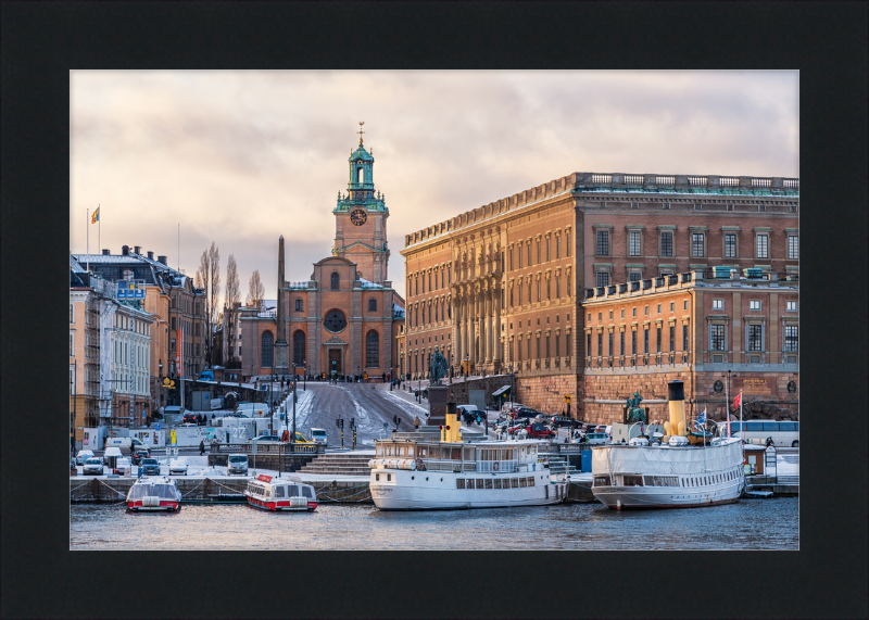 Storkyrkan and Kungliga slottet Stockholm - Great Pictures Framed