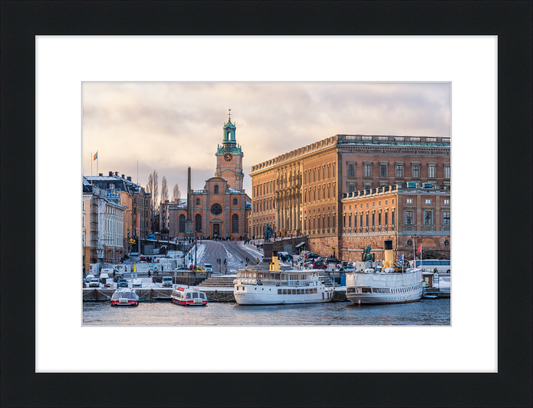 Storkyrkan and Kungliga slottet Stockholm - Great Pictures Framed