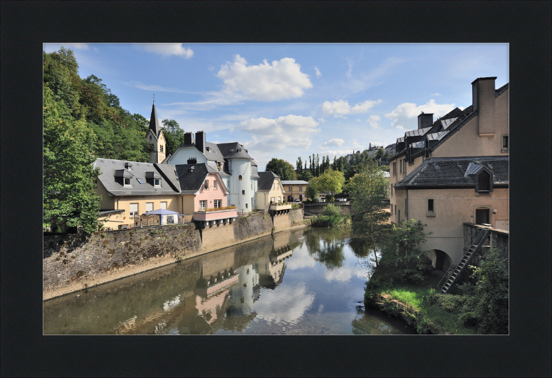 Luxembourg Pfaffenthal Alzette Béinchen - Great Pictures Framed