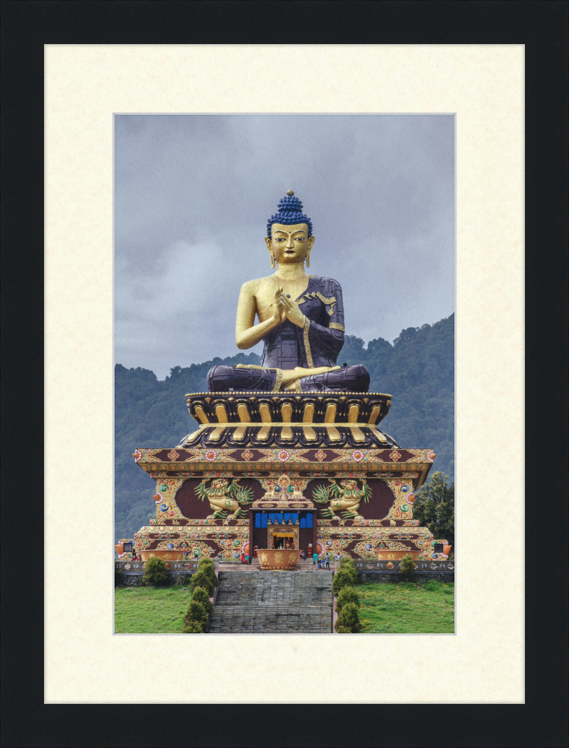 Large Gautama Buddha Statue in Buddha Park of Ravangla, Sikkim - Great Pictures Framed