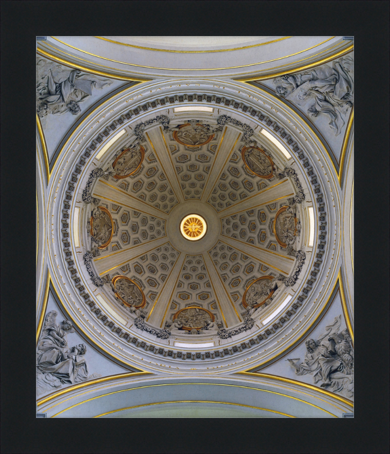 Dome of Bernini's Parish Church in Castel Gandolfo - Great Pictures Framed