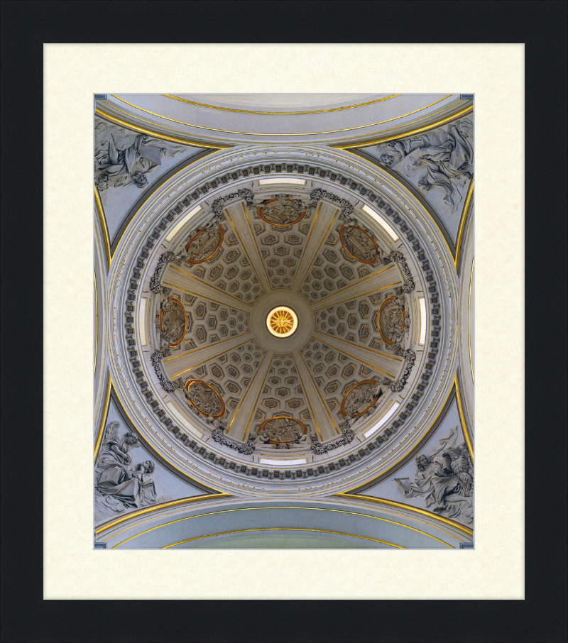 Dome of Bernini's Parish Church in Castel Gandolfo - Great Pictures Framed