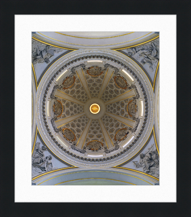 Dome of Bernini's Parish Church in Castel Gandolfo - Great Pictures Framed