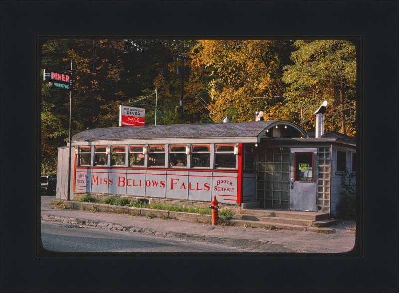 Miss Bellows Falls Diner Bellows Falls Vermont - Great Pictures Framed