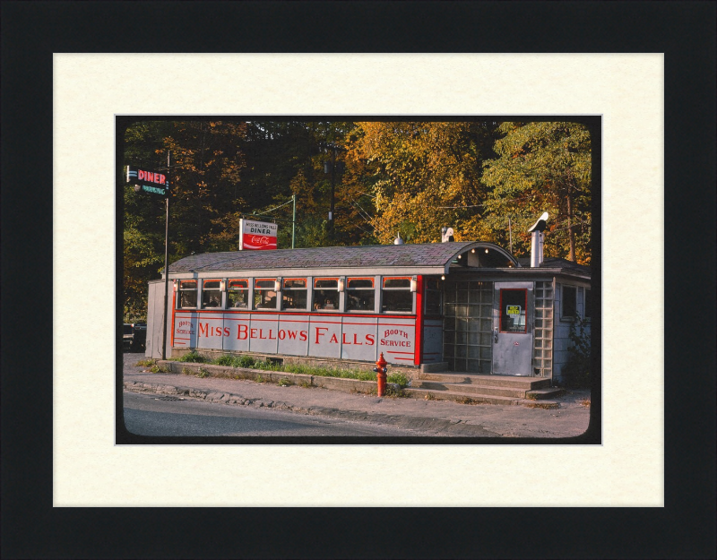 Miss Bellows Falls Diner Bellows Falls Vermont - Great Pictures Framed