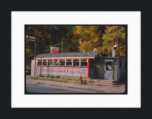 Miss Bellows Falls Diner Bellows Falls Vermont - Great Pictures Framed