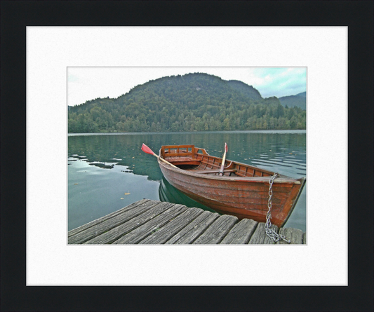 Our Little Row Boat - Bled Slovenia - Great Pictures Framed