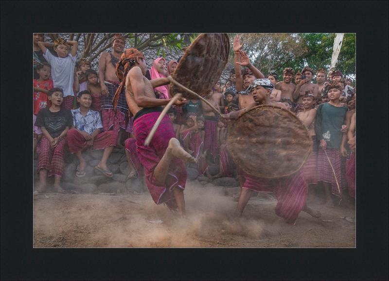 Peresean Traditional Sport of Sasak Tribe - Great Pictures Framed