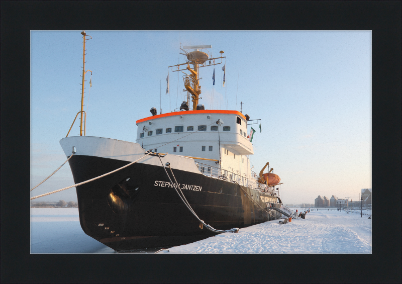 Icebreaker Stephan Jantzen in Stadthafen Rostock - Great Pictures Framed