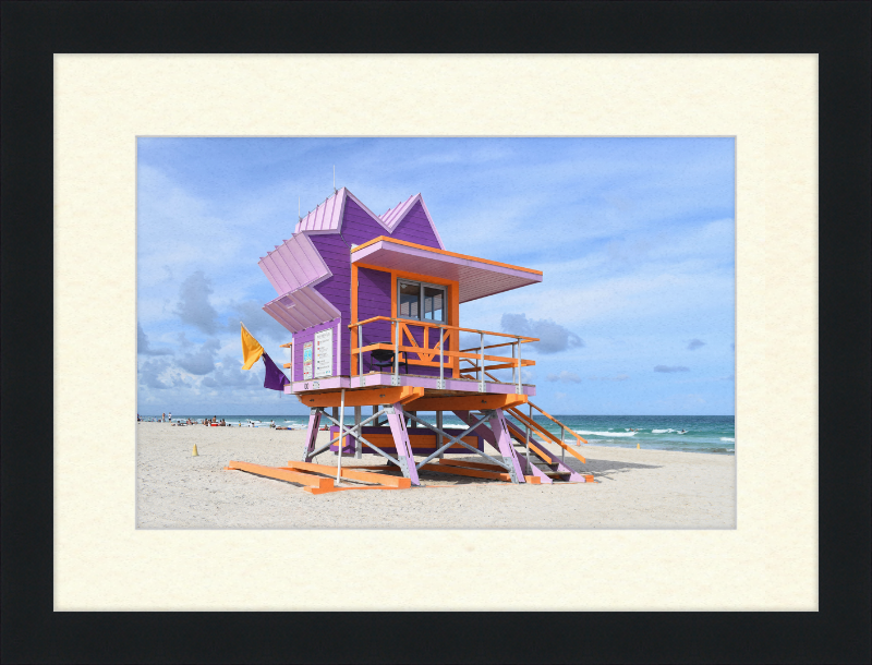 Lifeguard Stand, Miami Beach - Great Pictures Framed