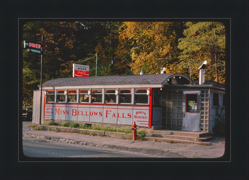 Miss Bellows Falls Diner Bellows Falls Vermont - Great Pictures Framed