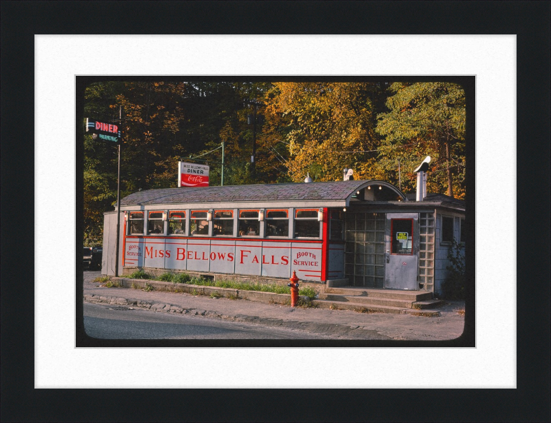 Miss Bellows Falls Diner Bellows Falls Vermont - Great Pictures Framed