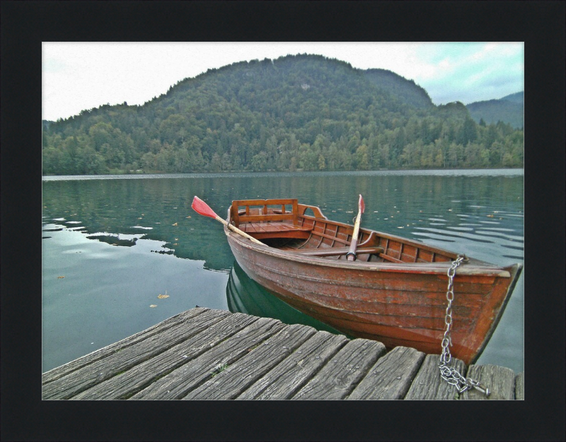 Our Little Row Boat - Bled Slovenia - Great Pictures Framed