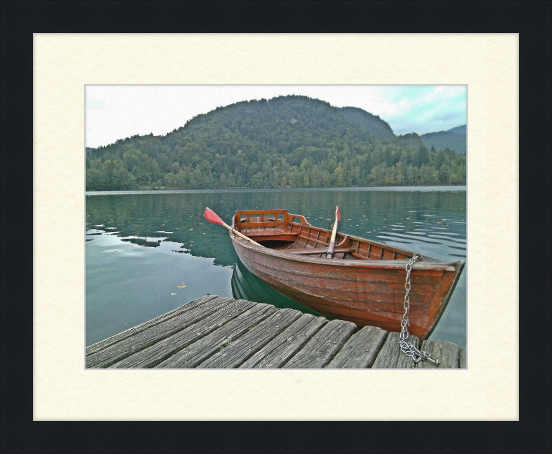 Our Little Row Boat - Bled Slovenia - Great Pictures Framed