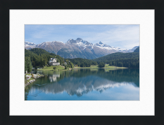 Sankt Moritz Lake Piz Muragl - Great Pictures Framed