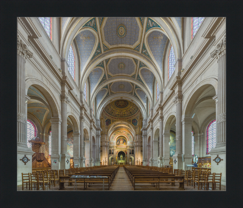 Inside the Church of Saint-François-Xavier - Great Pictures Framed