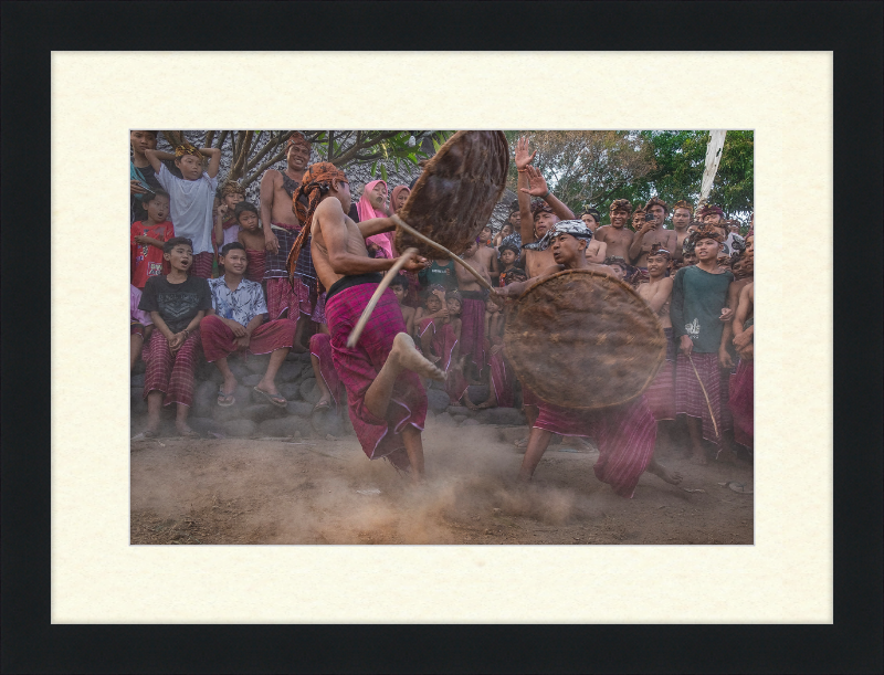 Peresean Traditional Sport of Sasak Tribe - Great Pictures Framed