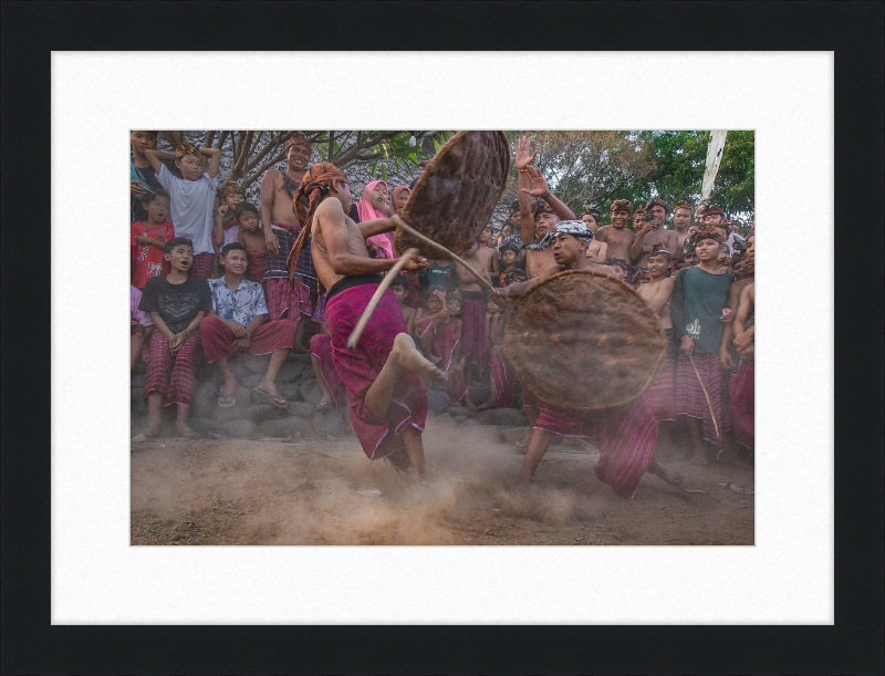 Peresean Traditional Sport of Sasak Tribe - Great Pictures Framed