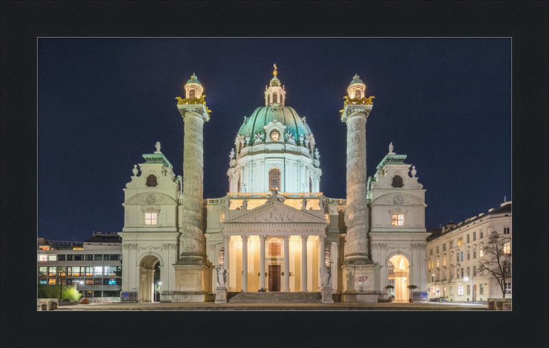 Iglesia de San Carlos Borromeo, Vienna - Great Pictures Framed