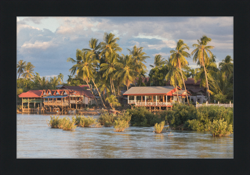 Riverbank of Don Khon (2) - Great Pictures Framed