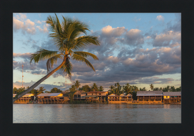 River bank of Don Khon - Great Pictures Framed