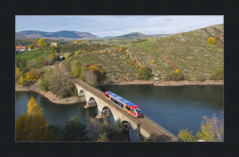 SNCF X73500 La Bastide Saint-Laurent - Villefort - Great Pictures Framed