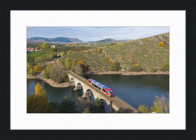 SNCF X73500 La Bastide Saint-Laurent - Villefort - Great Pictures Framed