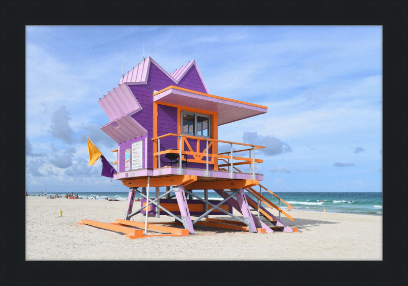 Lifeguard Stand, Miami Beach - Great Pictures Framed