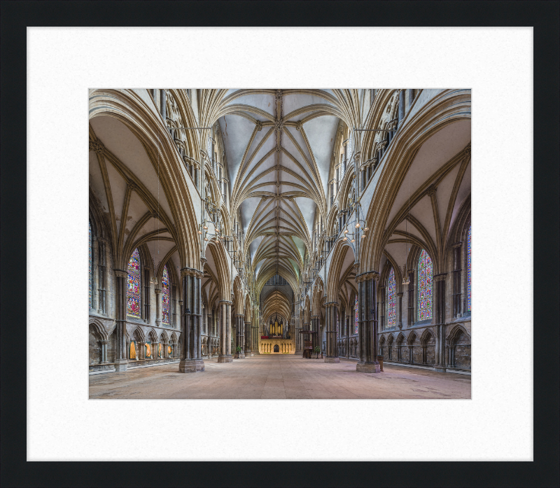 Lincoln Cathedral Nave 1, Lincolnshire, UK - Great Pictures Framed