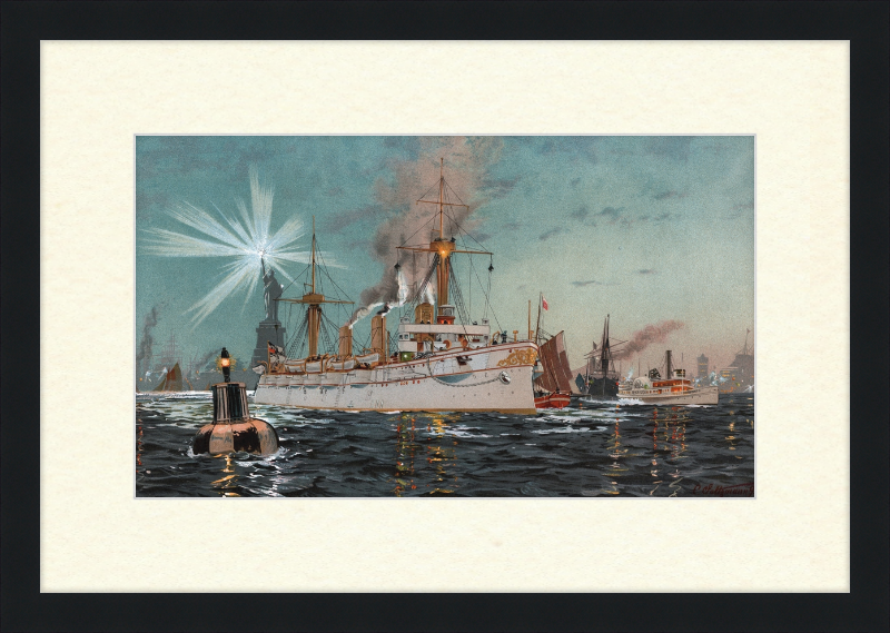 Departure of Kaiserin Augusta from New York - Great Pictures Framed