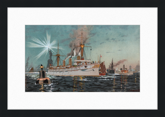 Departure of Kaiserin Augusta from New York - Great Pictures Framed