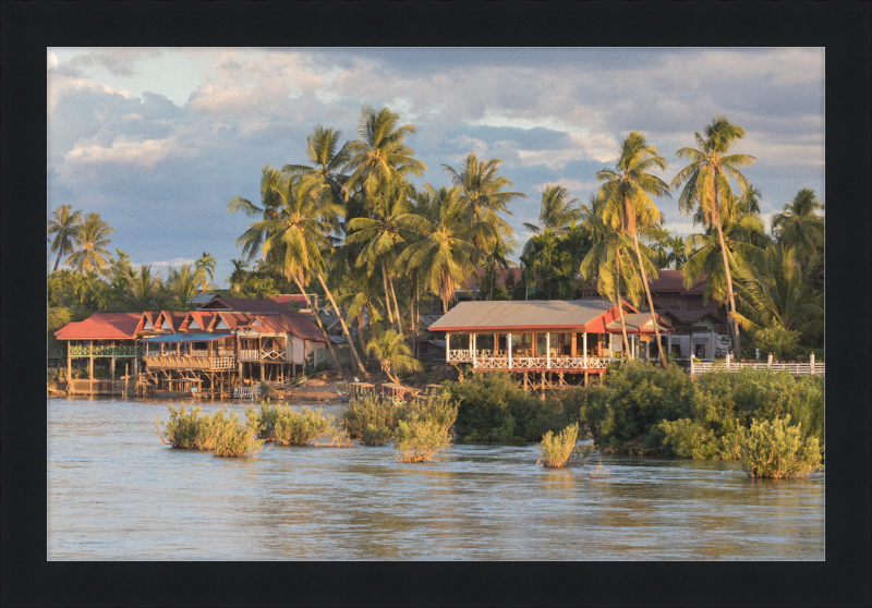 Riverbank of Don Khon (2) - Great Pictures Framed