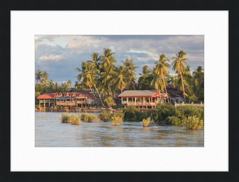 Riverbank of Don Khon (2) - Great Pictures Framed