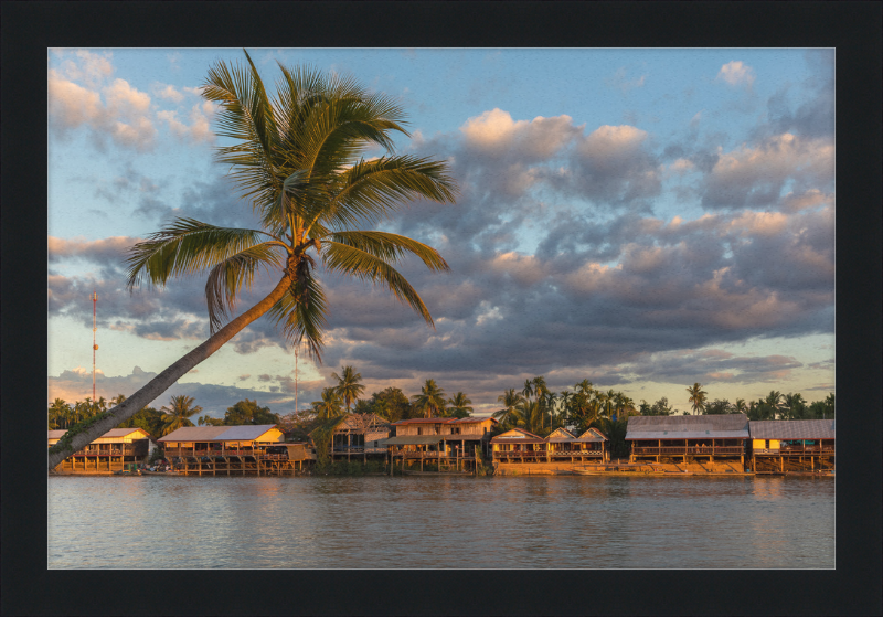 River bank of Don Khon - Great Pictures Framed