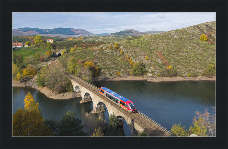 SNCF X73500 La Bastide Saint-Laurent - Villefort - Great Pictures Framed