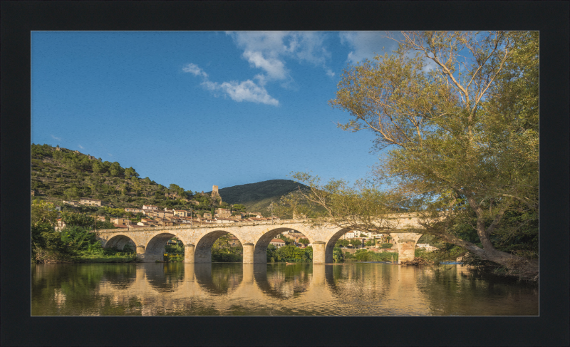 Pont sur l'Orb, Roquebrun - Great Pictures Framed