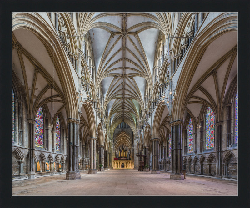 Lincoln Cathedral Nave 1, Lincolnshire, UK - Great Pictures Framed